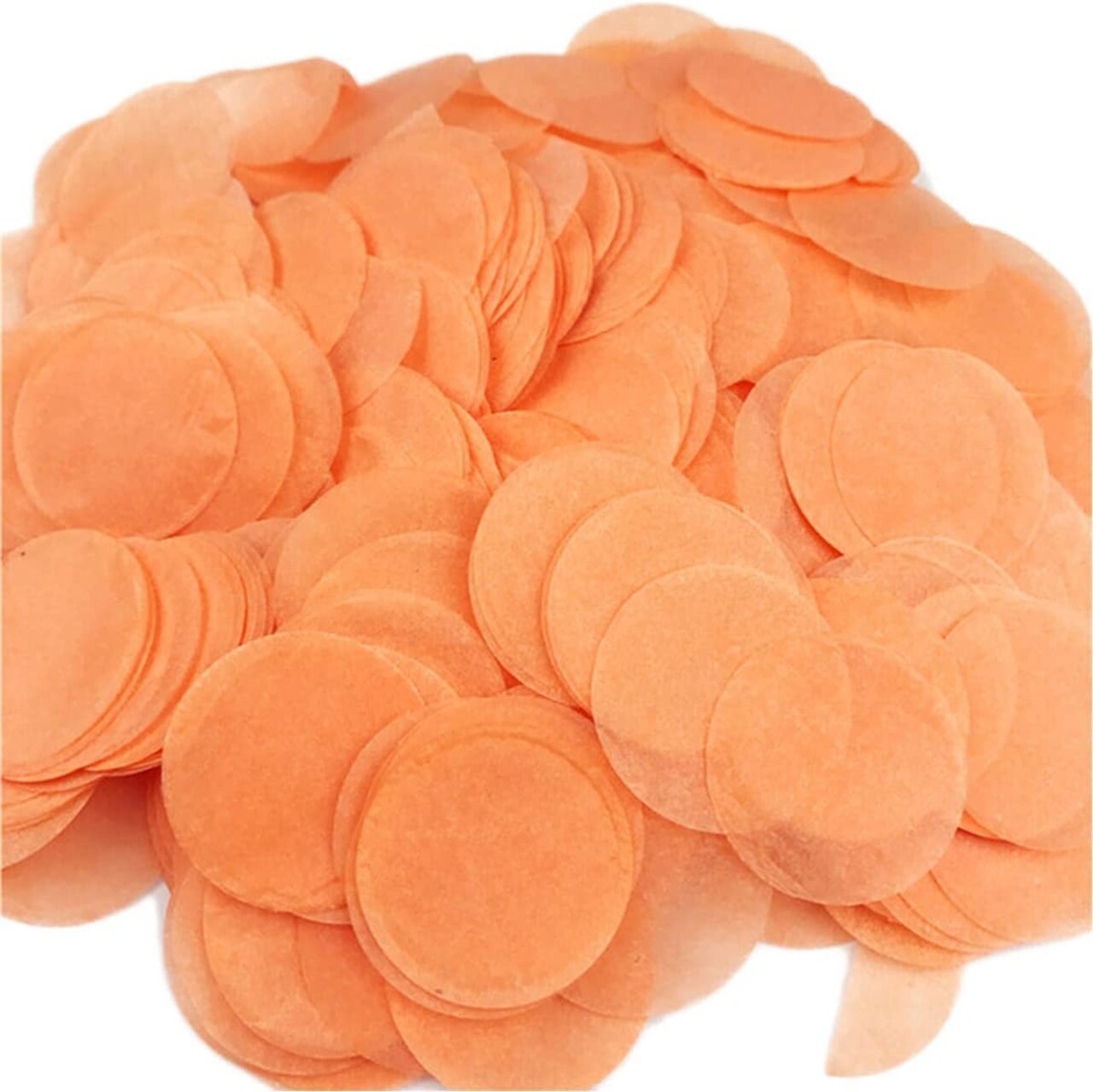 Tissue Paper Confetti 5000 Pieces Orange Round 1 Inch Paper Circle Dots for Table Wedding Birthday Party Decoration